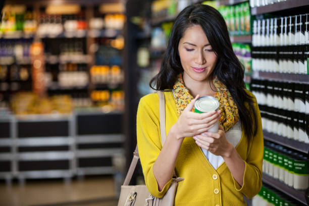 istock Woman shopping for groceries 656016922