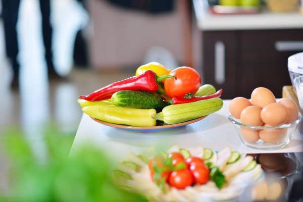 istock healthy foods are on the table in the kitchen 656019320