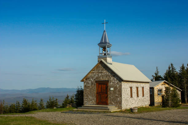 istock small church on top of a mount megantic 656019332