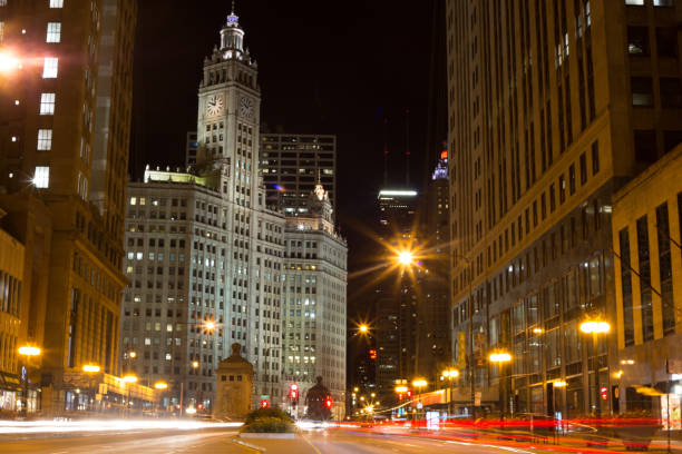 istock View of Downtown Chicago at Night 656025820