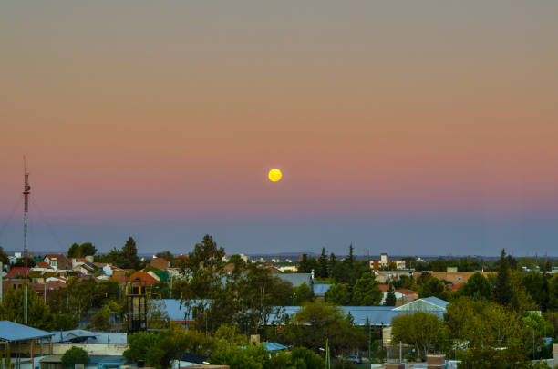 istock The full moon and the sunset 656032278