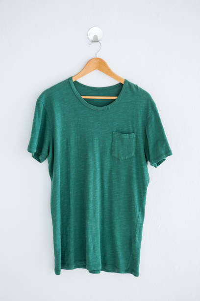 istock Green t-shirt on hanger 656032746