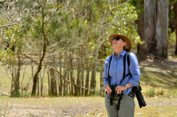 istock Mature woman birdwatching 656035736