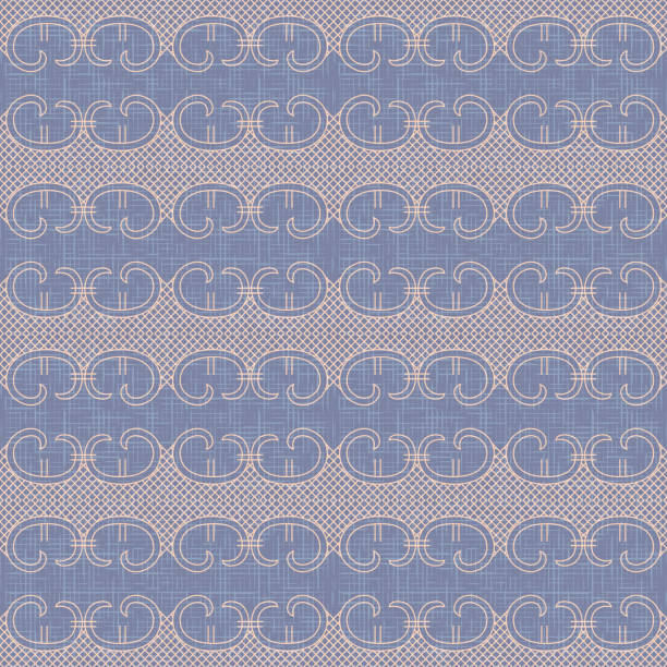 Vintage lace trim seamless pattern background - ilustração de arte vetorial