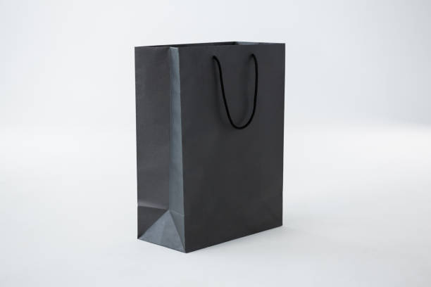 istock Black paper shopping bag 656039870