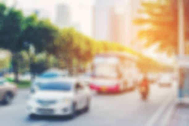 istock Blured of Vehicles move along road 656042832