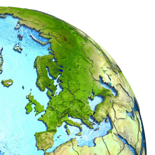 istock Europe on model of Earth 656043102