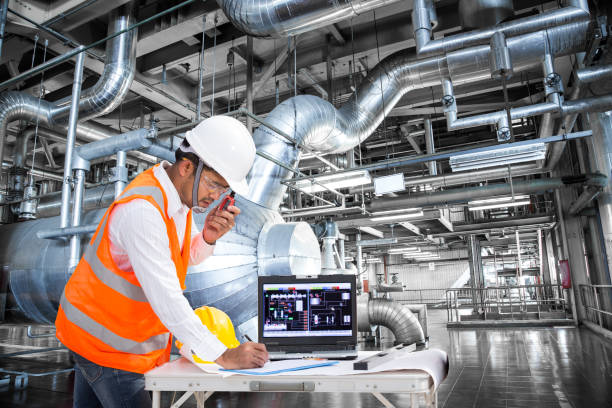 istock Electrical engineer working at control room of thermal power plant 656056938