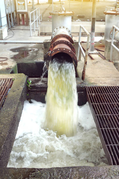 istock drain make the foam on dirty water surface from city 656061412