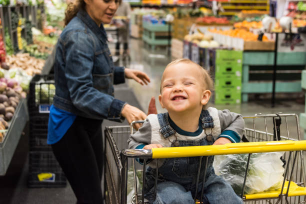 istock Baby Boy at the supermarket 656064498