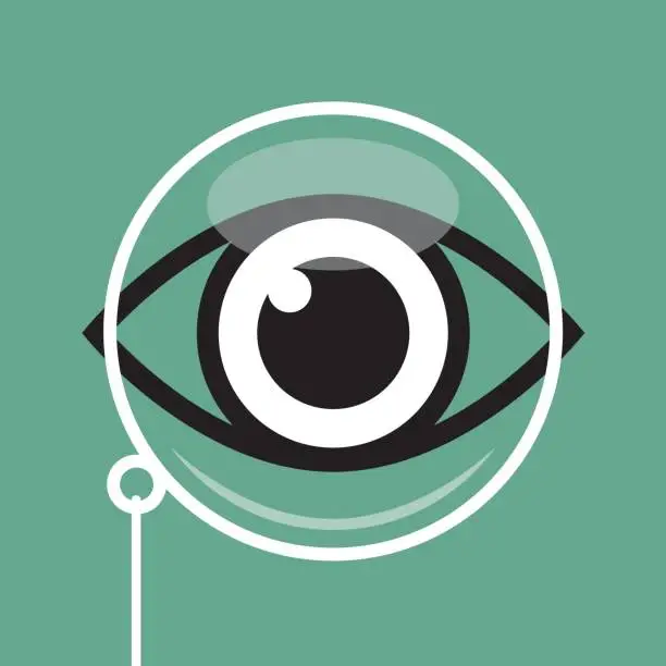 Vector illustration of Eye Monocle Icon