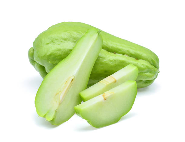 istock fresh chayote isolated on white background 656070966