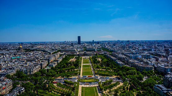 Paris Skyline in Summer