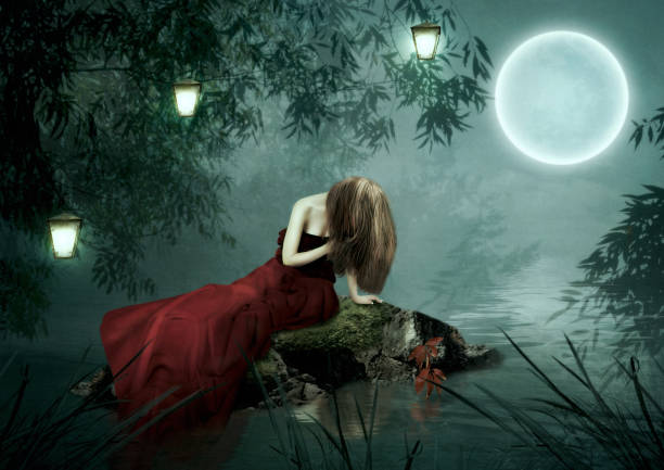 istock The girl under the moon 656085640