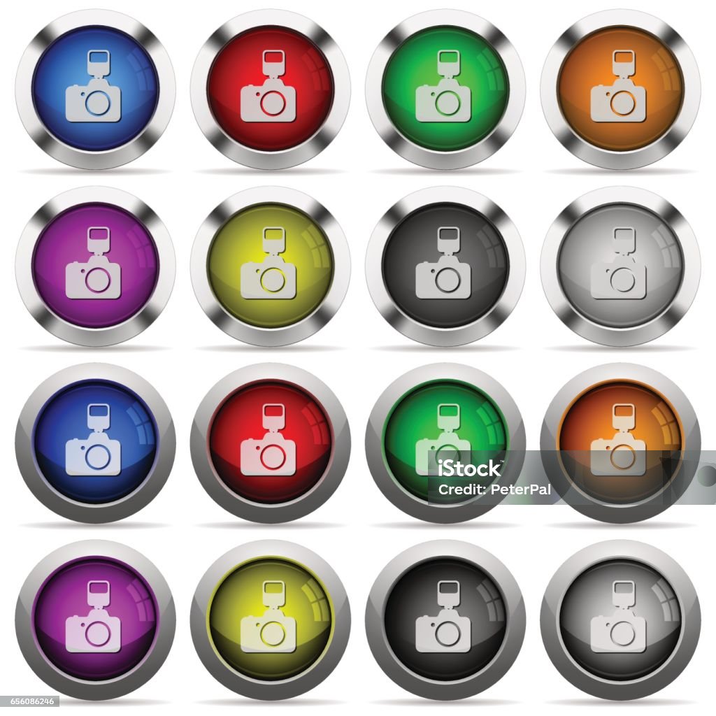 Simple Camera Buttons Camera Button Set Stock Illustration - Download Image Now - Applying ...