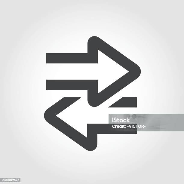 Transfer Icon Iconic Series Stock Illustration - Download Image Now - Icon Symbol, Change, Exchanging