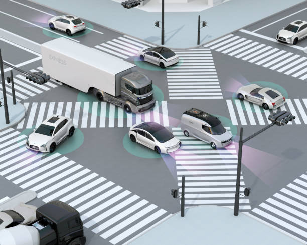 istock Smooth traffic in crossroad 656092310