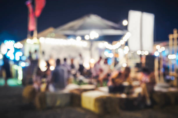istock Blurred People siting Festival Event Party 656097306