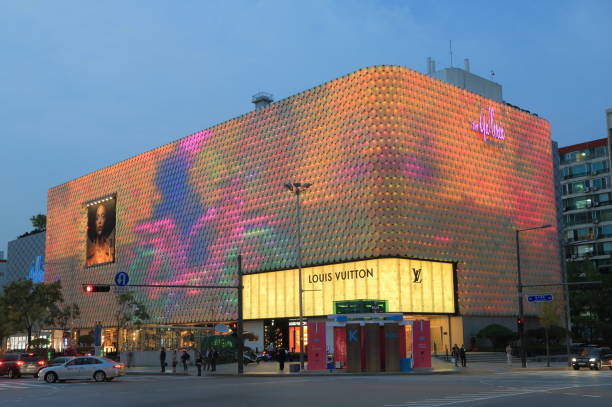 Gangnam street shopping mall Seoul South Korea Seoul South Korea - October 21, 2016: Galleria shopping mall in Gangnam Seoul South Korea. kangnamgu stock pictures, royalty-free photos & images