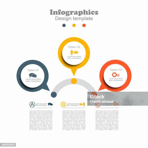 Infographic Design Template With Place For Your Data Vector Stock Illustration - Download Image Now