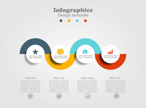 데이터에 대 한 장소 infographic 디자인 서식 파일입니다. 벡터입니다. - series stock illustrations