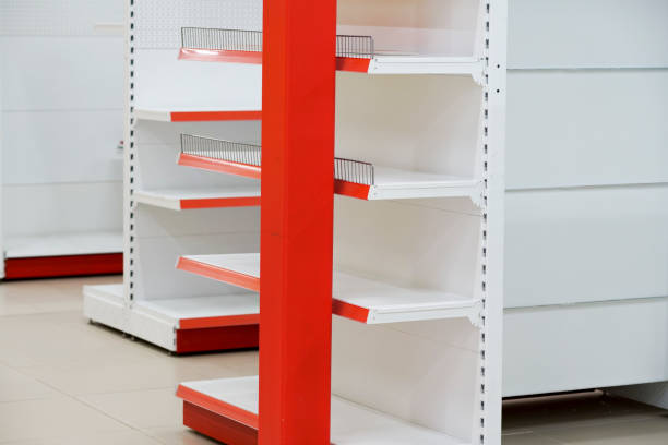 istock installation of racks for trade, Assembly and disassembly 656131234