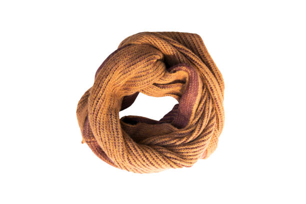istock knitting wool scarf on a white background 656135854