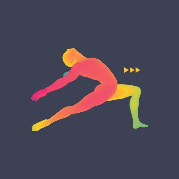 istock Gymnast. 3D Model of Man. Human Body Model. 656137804