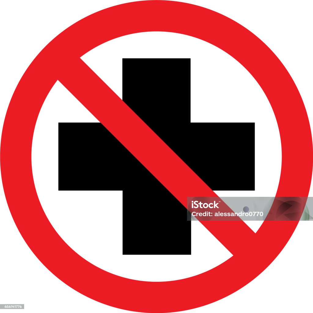 No First Aid Help No First Aid Sign Stock Illustration - Download Image Now ...