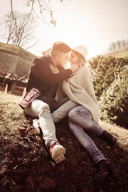 istock Happy couple outdoor. 656142240