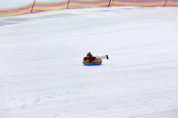 istock Snow tubing in ski resort 656151966