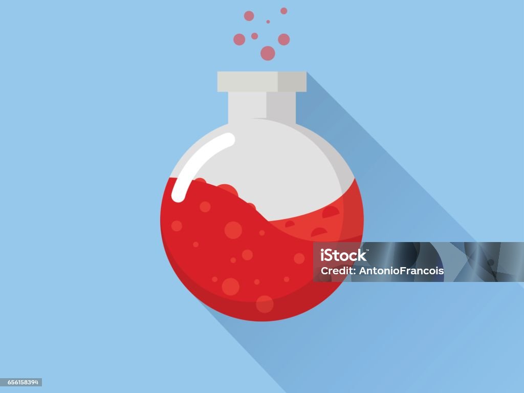 Ikon Flask Lab Kimia Bulat Ilustrasi Stok - Unduh Gambar Sekarang ...