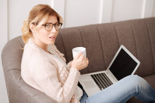 istock Hard working thoughtful woman having tea 656158602