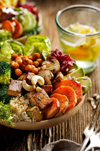 istock Buddha bowl, healthy and balanced vegan meal 656164122