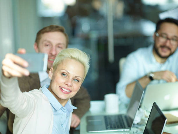 istock Creative Business team Taking Selfie at Meeting 656172402
