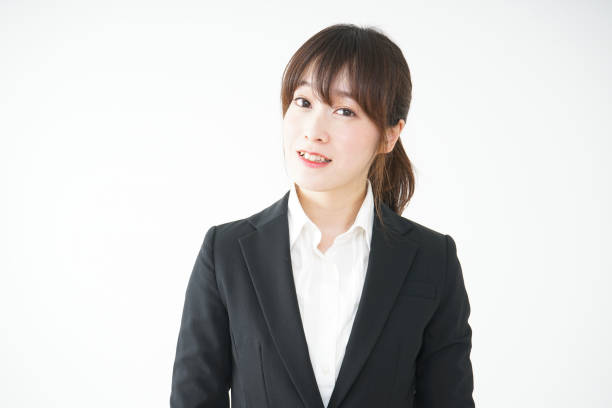 istock Young business woman with smile 656173368
