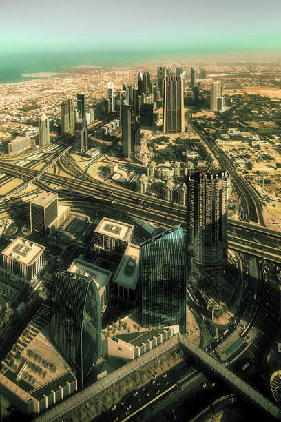 istock Highway road intersection in Downtown Burj Dubai 656173512