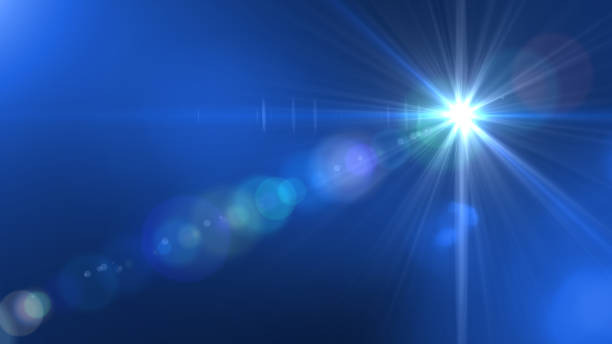 istock Lens flare  light over black background. easy to add overlay or screen filter over Photos 656179492