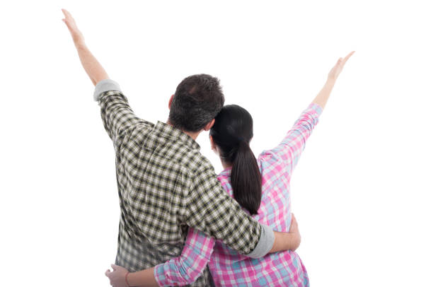 istock Romantic couple embracing each other 656189004