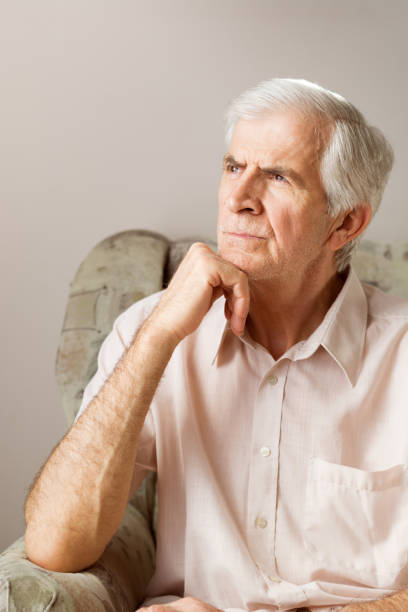 istock Portrait of a pensive senior man 656192472