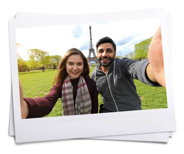 istock Happy young couple in Paris. 656200784