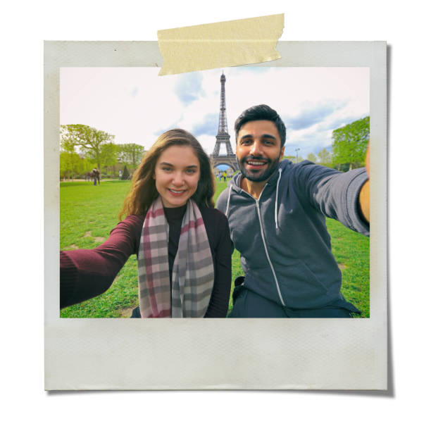 istock Happy young couple in Paris. 656207852