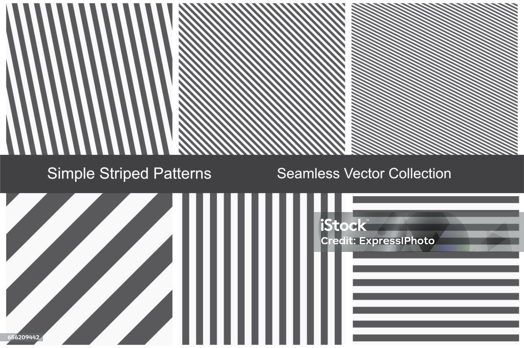 Striped patterns. Seamless vector collection. Striped patterns. Seamless vector collection. Black and white texture. Striped stock vector