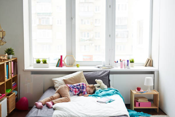 istock Girl napping in bedroom 656210638