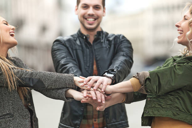 istock Group of Young People Enjoying Free Time 656214586