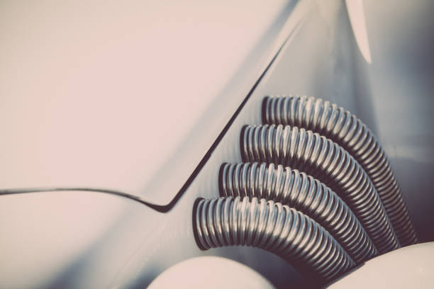 Exhaust pipes on a vintage car