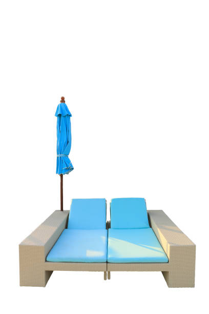 Chair and sofa on the white background