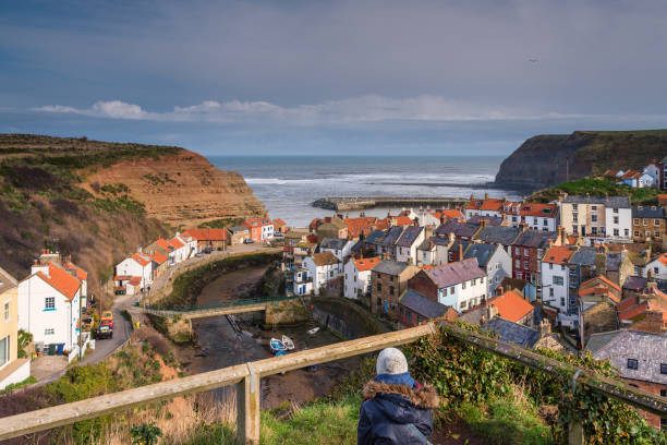 istock Elevated View of Staithes Village 656238798