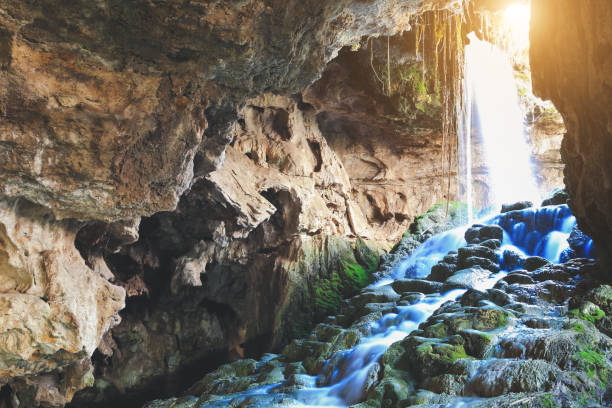 istock White mineral formations in the Kaklik Cave in Denizli, Turkey 656249900