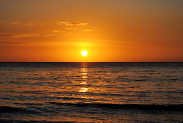 istock Beautiful sunset in Tanjung Aru beach 656253106